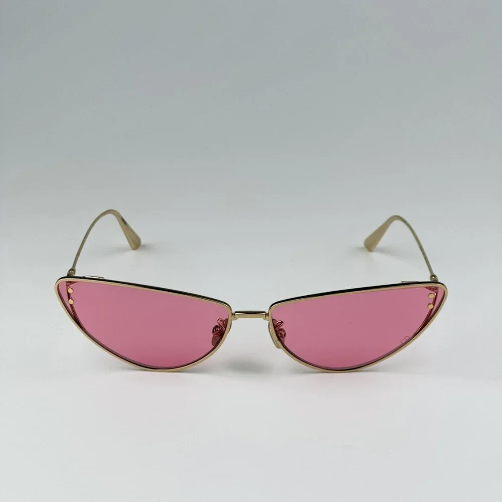 Dior MISSDIOR B1U B0N0 BRAND NEW Sunglasses Gold Pink Unisex Metal Cat Eye - Picture 9 of 14